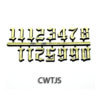 Old English Numerals Full set for clocks