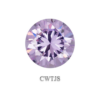 Cubic Zirconia Lavender round brilliant