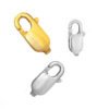 Italian imported pearl clasps 9 carat white gold silver sterling