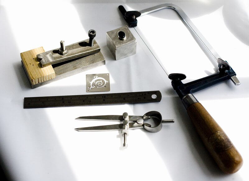 Sawing Through Metal Tubing