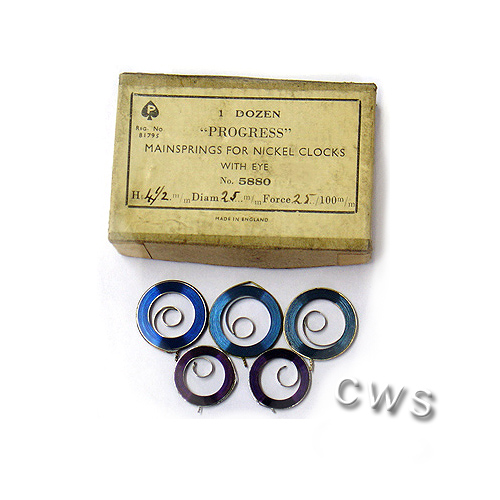 Blue Steel Mainspring per dozen