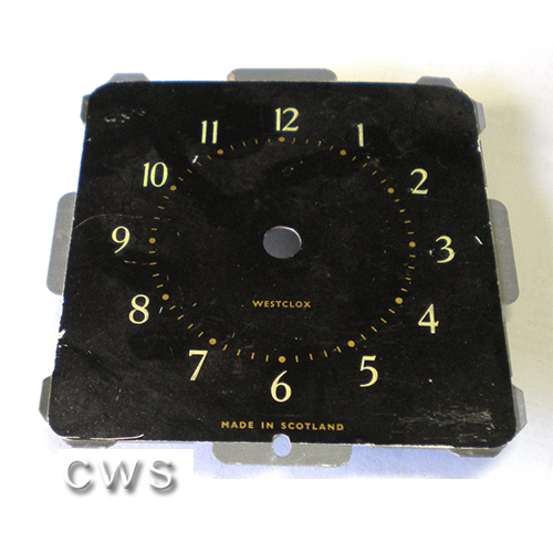 Wesclox Square Dials 88mm Black