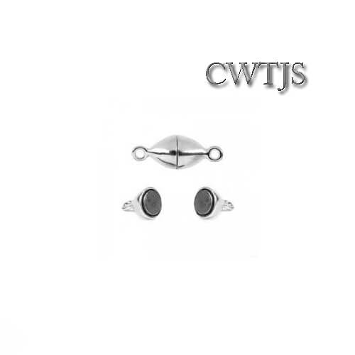 Clasp Magnetic Oval & Ball Silver - Image 3