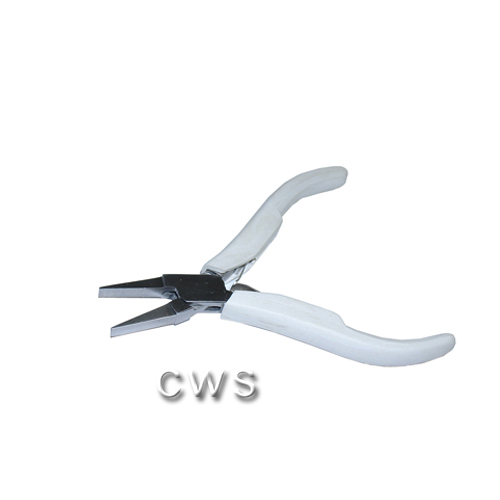 Flat 115mm White Stainless