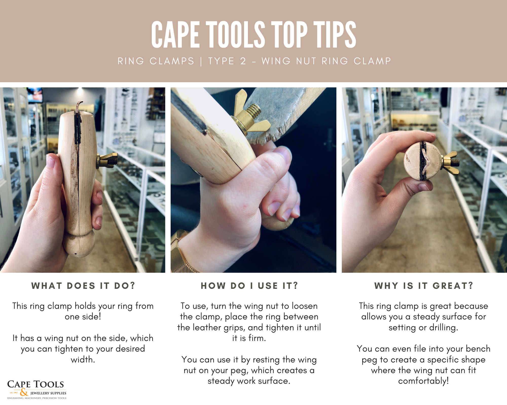 Wooden Ring Clamp - Image 2