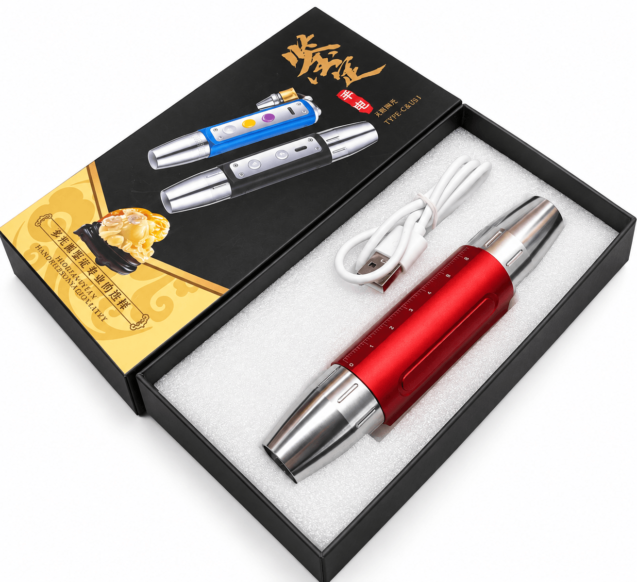 Light Torch LED Gem Yellow + White + UV