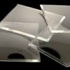 Square bevel edge clock glasses
